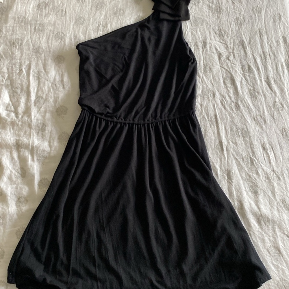 Express off shoulder black dress- above the knees